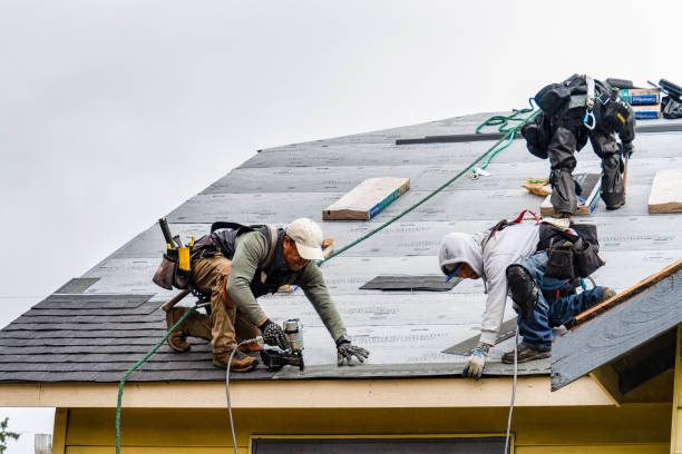 Professional Gutter Installation technician working in Millstadt, IL